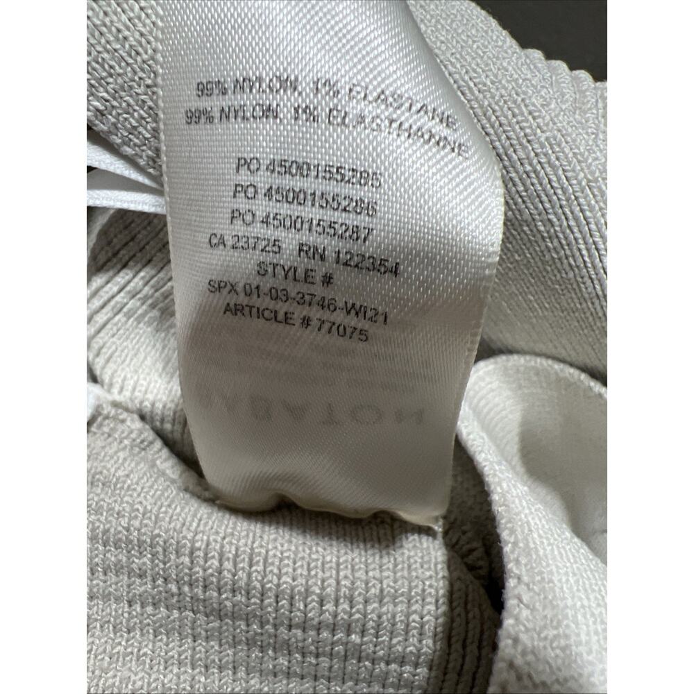 Aritzia Babaton Sculpt Knit Ribbed Crisscross Halter Crop Top Beige Size XS - Picture 7 of 10